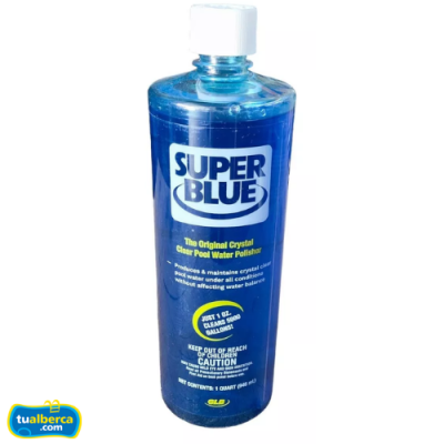 Super Blue 1 Litro Clarificador y Alguicida para Albercas